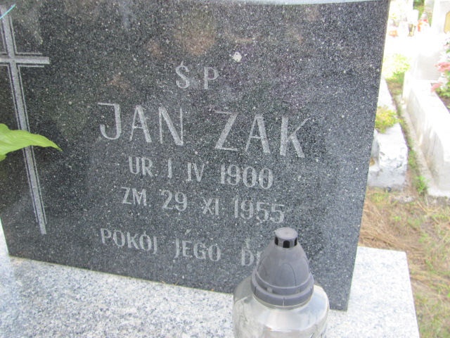 Jan Żak 1900 Stany - Grobonet - Wyszukiwarka osób pochowanych