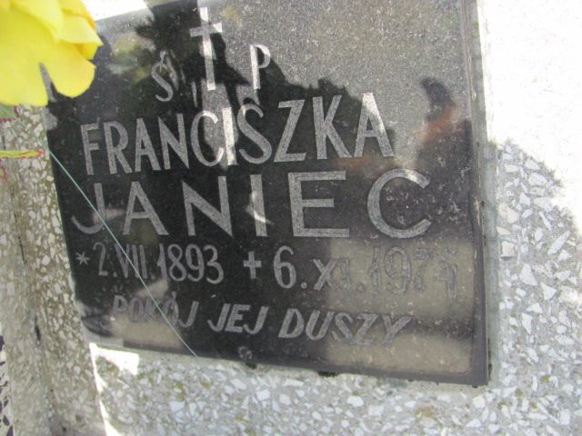 Janina Janiec 1935 Stany - Grobonet - Wyszukiwarka osób pochowanych