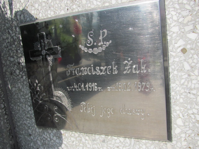 Franciszek Żak 1916 Stany - Grobonet - Wyszukiwarka osób pochowanych