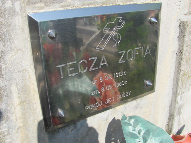 Zofia Tęcza 1913 Stany - Grobonet - Wyszukiwarka osób pochowanych