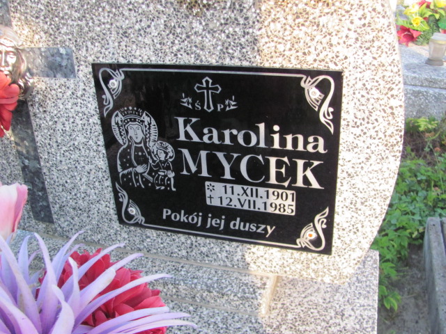 Karolina Mycek 1901 Stany - Grobonet - Wyszukiwarka osób pochowanych