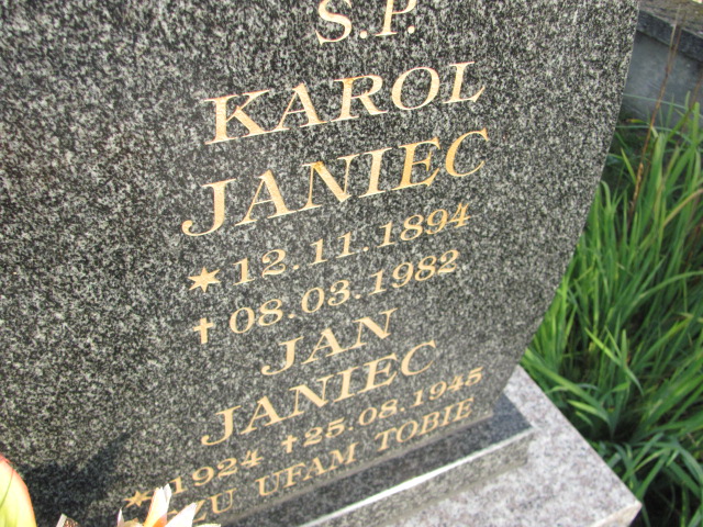 Jan Janiec 1923 Stany - Grobonet - Wyszukiwarka osób pochowanych