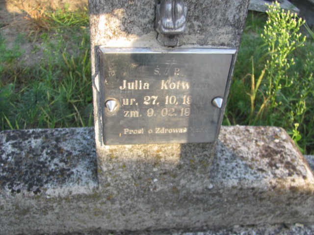 Julia Kotwica 1900 Stany - Grobonet - Wyszukiwarka osób pochowanych