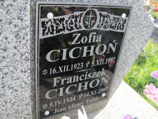 Franciszek Cichoń 1924 Stany - Grobonet - Wyszukiwarka osób pochowanych