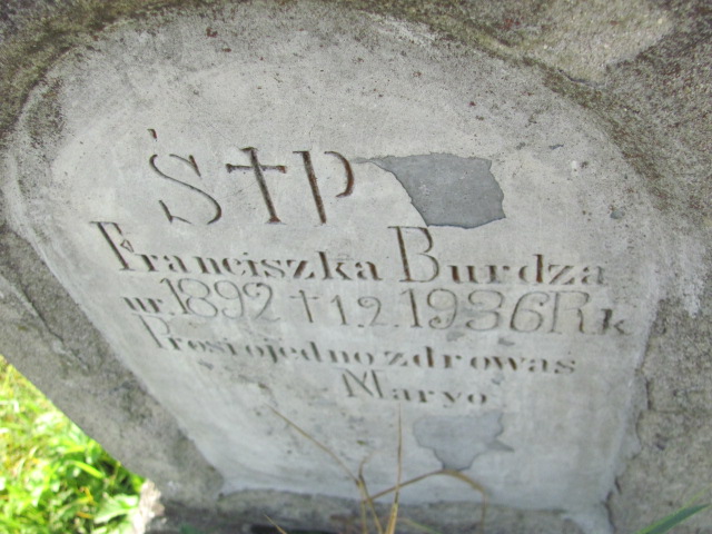 Franciszka Burdza 1891 Stany - Grobonet - Wyszukiwarka osób pochowanych
