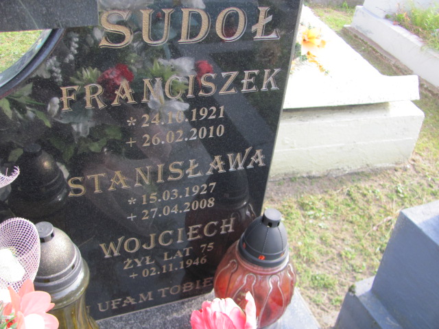 Wojciech Sudoł Stany - Grobonet - Wyszukiwarka osób pochowanych