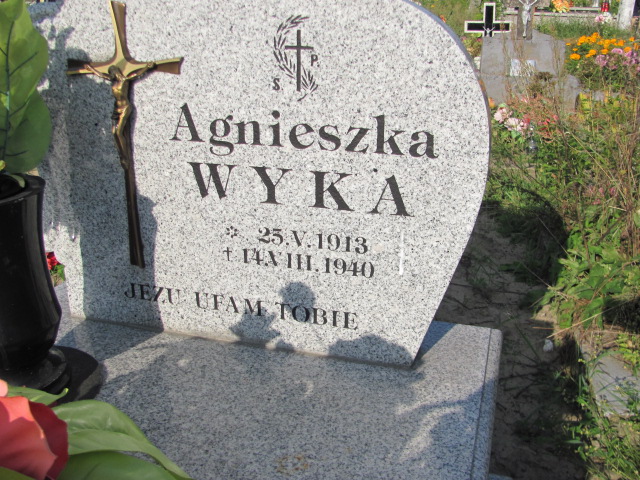 Agnieszka Wyka 1913 Stany - Grobonet - Wyszukiwarka osób pochowanych
