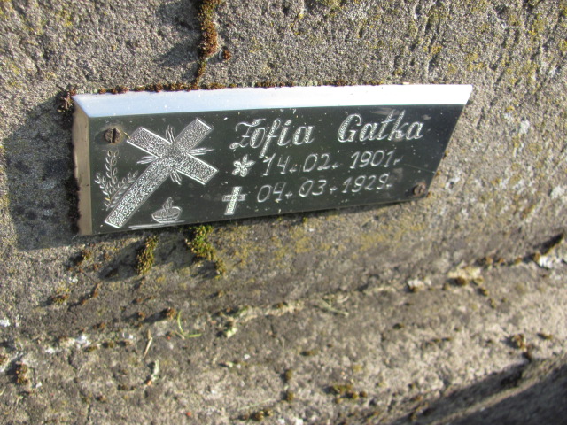 Zofia Gatka 1901 Stany - Grobonet - Wyszukiwarka osób pochowanych
