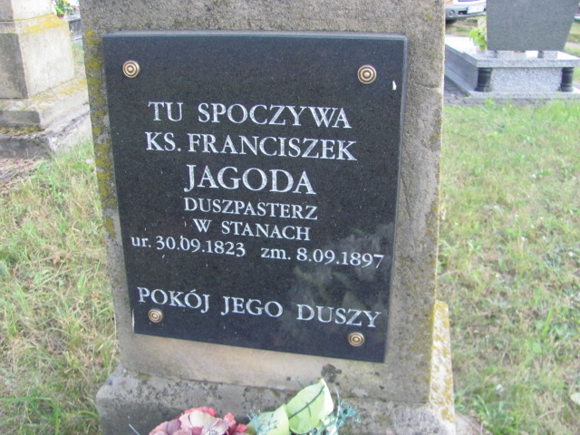 Franciszek Jagoda 1823 Stany - Grobonet - Wyszukiwarka osób pochowanych